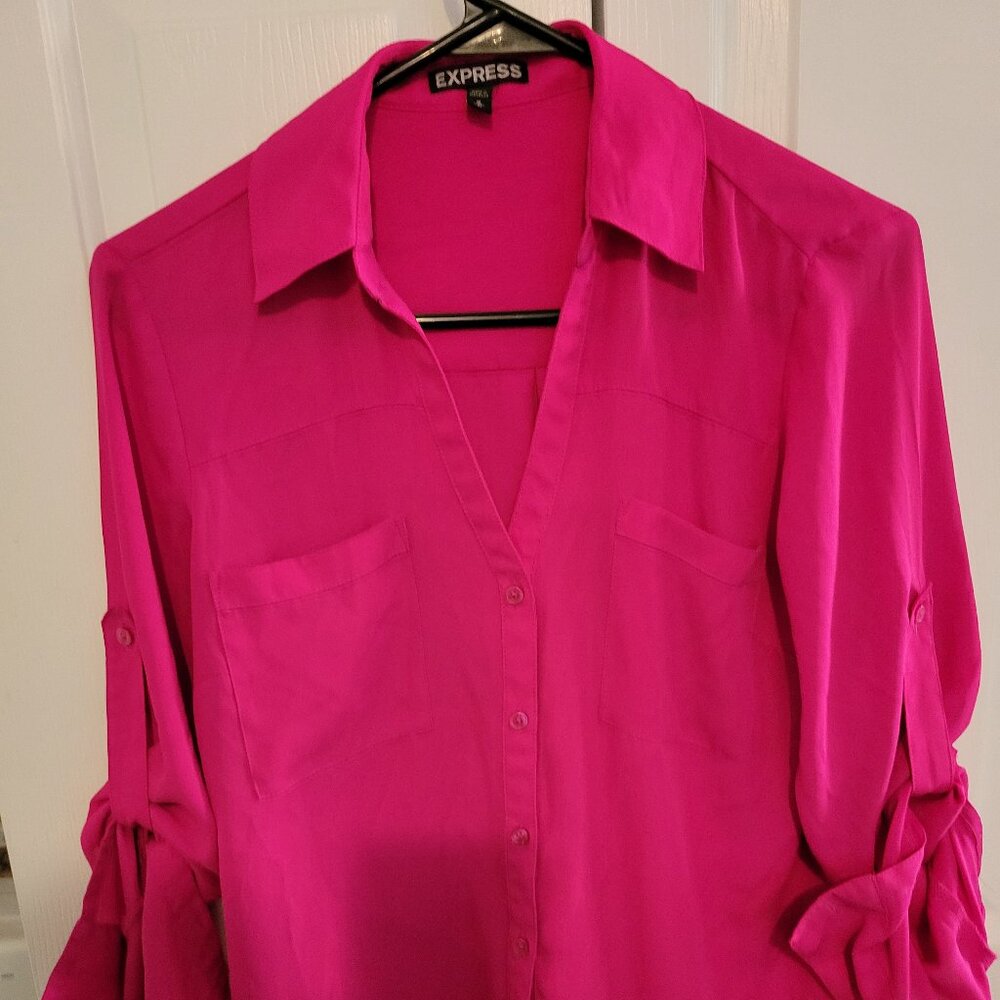 Express hot pink blouse